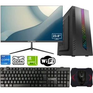 XSR703 I5 11400F 16GB Ram 512GB M.2 Nvme SSD 2gb GT610 Ekran Kartı 23.8" Monitör Masaüstü Ofis Bilgisayarı