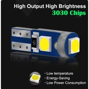 T5 Gösterge Ampulü 10 Adet LED Beyaz