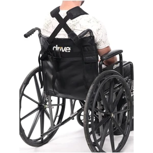 Tekerlekli Sandalye Için Yelek Tipi Destekli Emniyet Kemeri Siyah