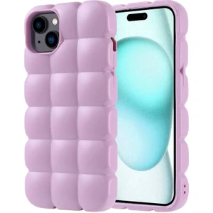 Iphone 15 Plus Kılıf Kabartmalı Şık Airdot Silikon Kapak