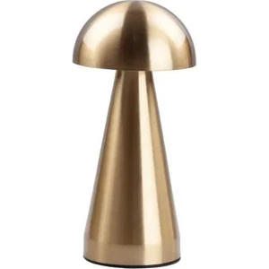 Dokunmatik Ledli Şarjlı Gold Abajur 21 cm  Mıen-1054