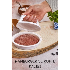 Hamburger ve Köfte Kalıbı Köfte Presi Şekillendirici Burger Press Pratik Köfte Yapma Aparatı