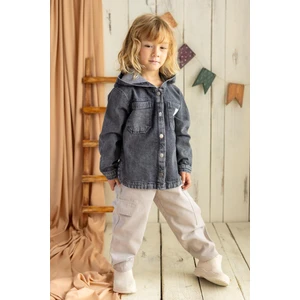 Oliven The Kid Unisex Kapüşonlu Kot Ceket