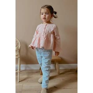 Oliven The Kid Pembe Vual Kız Gömlek