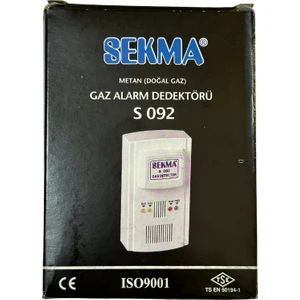 Doğal Gaz (Metan) Alarm Dedektörü S-092