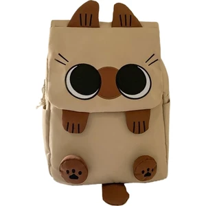 Karikatür Yavru Kedi Sırt Çantası Büyük Kapasiteli Öğrenci Seyahat Sırt Çantası (Yurt Dışından)