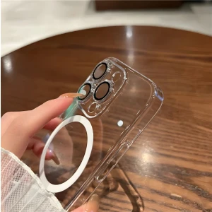 iphone 14 Pro Max Uyumlu Gerçek Magsafe Özellikli Sert Şeffaf Kılıf