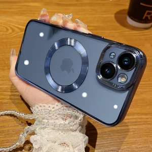 iphone 14 Uyumlu Gerçek Magsafe Özellikli Sert Şeffaf Kılıf