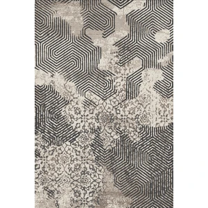 Rugs Modern Mira Bej Gri Ton Geleneksel Motifli Çizgi Desen Vintage Dekoratif Halı Mira 1556