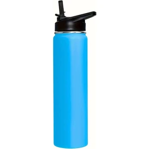 Ümraniye Hobi Sanat Trimotion Paslanmaz Çelik Matara Pipetli 750 ml Açık Mavi
