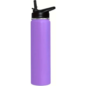 Ümraniye Hobi Sanat Trimotion Paslanmaz Çelik Matara Pipetli 750 ml Mor