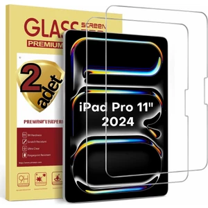 2 Adet IPad Pro 11 Inç M4 Çip 2024 Uyumlu Kırılmaz Ekran Koruyucu Tam Uyumlu A2836 A2837