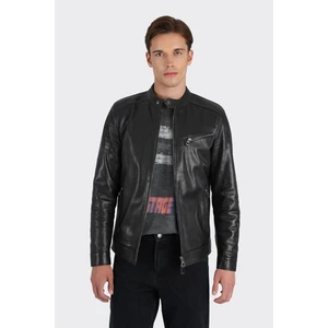 Siyah Deri Erkek Ceket