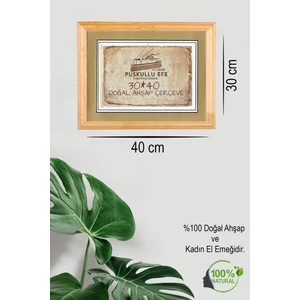 Püsküllü Efe Özel Tasarım 30*40 Çerçeve