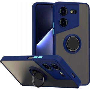 Tecno Pova 5 Pro Kılıf Montreal Yüzüklü Mıknatıslı Kamera Korumalı Silikon Lacivert