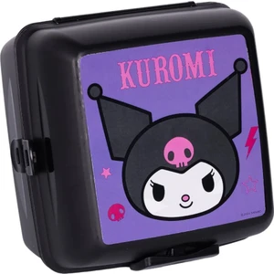 Kuromi 4 Bölmeli Çocuk Beslenme Kutusu Yemek Saklama Kabı Kaşık ve Çatallı