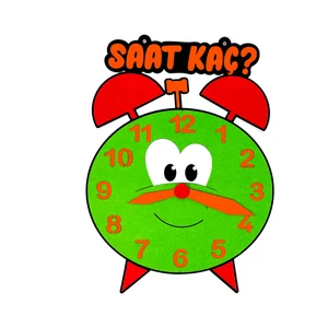Keçeli Dünyam Saat Kaç? Çalar Saat Interaktif Keçe Eğitim Materyali