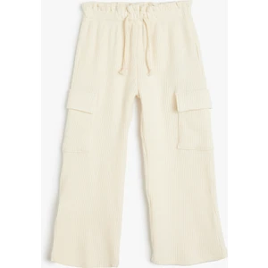 Eşofman Altı Beli Bağlamalı Cepli Kaşkorse Yumuşak Dokulu