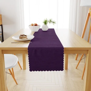 Mor Kadife Dokulu Runner 40x180