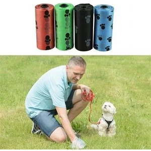 Zuamor Store Buffer 4lü Evcil Hayvanlar Için Pati Desenli Kedi Köpek Kaka Poşeti Torbası