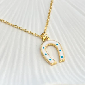 Mineli Kolye Nal Şans Kolyesi Gold 45 cm