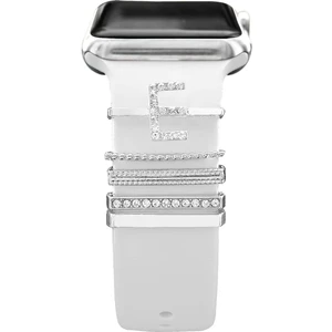 Psgt apple Watch Uyumlu Harfli Charm Aksesuar Tüm Seriye Uyumlu Akıllı Saay Charm