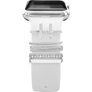 Psgt apple Watch Uyumlu Harfli Charm Aksesuar Tüm Seriye Uyumlu Akıllı Saay Charm