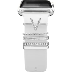 Psgt apple Watch Uyumlu Harfli Charm Aksesuar Tüm Seriye Uyumlu Akıllı Saay Charm