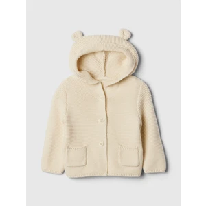 Bebek Bej Brannan Bear Kulak Aplikeli Hırka