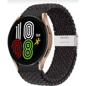 Cover Center Samsung Galaxy Watch 5 Pro 45MM Watch 5 40-44MM (20MM) Likralı Örgü Kayış Akıllı Saat Kordonu