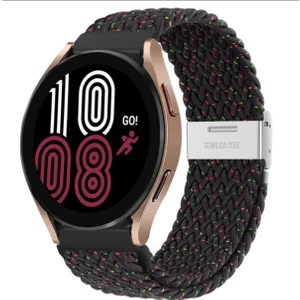 Cover Center Samsung Galaxy Watch6 40 43 44MM Classic 47MM (20MM) Likralı Örgü Flexible Kayış Akıllı Saat Kordonu