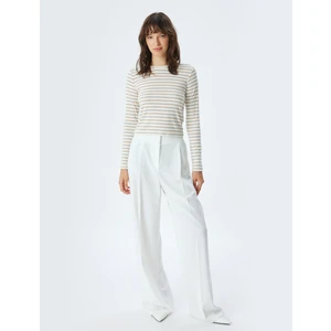 Uzun Kollu Basic Tişört Bisiklet Yaka Penye