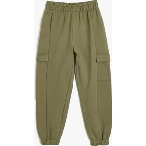 Basic Kargo Jogger Eşofman Altı Cepli Beli Lastikli