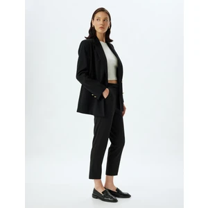 Kumaş Pantolon Cepli Slim Fit Standart Bel