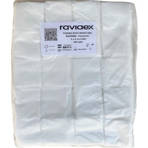 Yüksek Emici Spanç 5*5 4 Kat 500'LÜK Ravi (Iplik Gazlı Bez Spanç Değildir-Nonwoven Tip Spançtır)