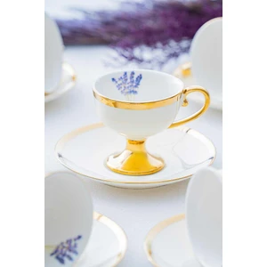 HXF-05176 Miranda Gold 6lı Kahve Fincan Takımı