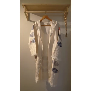 Aquatolıa Müslin Büyük Balıklı Bornoz -Pamuklu- Kapşonlu - Unise x  Bornoz