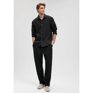 Siyah Keten PANTOLON0010358-900