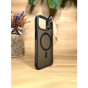 iPhone 15 Standlı Lens Koruyuculu Magsafe Armor Kılıf