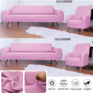 Btf Home Streç Lastikli 3 3 1 1 Koltuk Örtüsü Takımı Kanepe çekyat örtüsü koltuk kılıfı