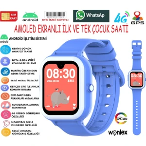 Amoled Ekranlı 4g Sim Kartlı Gps'li Çocuk Saati KT31 Pro (Whatsaap-Wifi-Imei Kayıtlı-Hızlı Akıcı )