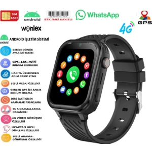 4g Sim Kartlı Gps'li Çocuk Saati K15PRO  (Whatsaap-Wifi-Imei Kayıtlı-Ips Ekran-Hızlı Akıcı Menü)
