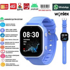 4g Sim Kartlı Gps'li Çocuk Saati KT19PRO (Whatsaap-Wifi-Imei Kayıtlı-Ips Ekran-Hızlı Akıcı Menü)