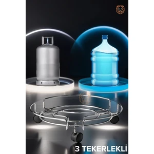 TransForMacion Tekerlekli Saksı Tüp Damacana Altlığı - Taşıyıcı Mutfak Tüpü Taşıyıcı 423534