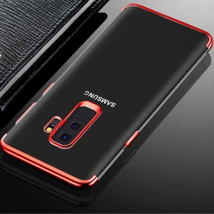 Samsung Galaxy A6 Plus 2018 Kılıf Uyumlu Kılıf Darbe Korumalı Arka Kısım Şeffaf ve Kenar Kısımların Renkli Tasarım Cihazınızı Çiziklerden ve Tozdan Koruyan New Case Cover