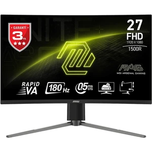 27" MAG 27C6PF 1920x1080 (FHD) 16:9 CURVE 1500R RAPID VA 180HZ 0.5MS (GTG) ADAPTIVE-SYNC GAMING MONITOR