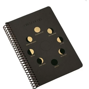 Circle Of Life Spiralli Sert Deri Kapak 120 Yaprak 17*24 Kareli Defter