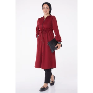 Bordo Tesettür Trençkot 13050