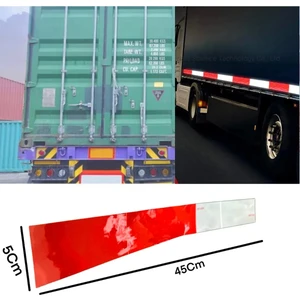 2li  Usa Reflektif Lazer Fosfor  Kırmızı/beyaz Şerit Fosfor Yapıştırma Fosfor 5CMX45CM