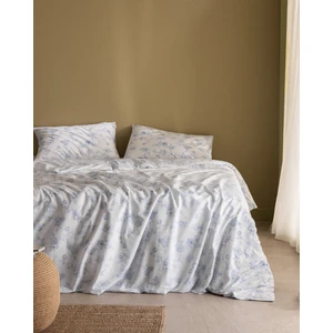 Madame Coco Tiny King Size %100 Pamuk Ranforce Lastikli Baskılı Nevresim Takımı - Mavi